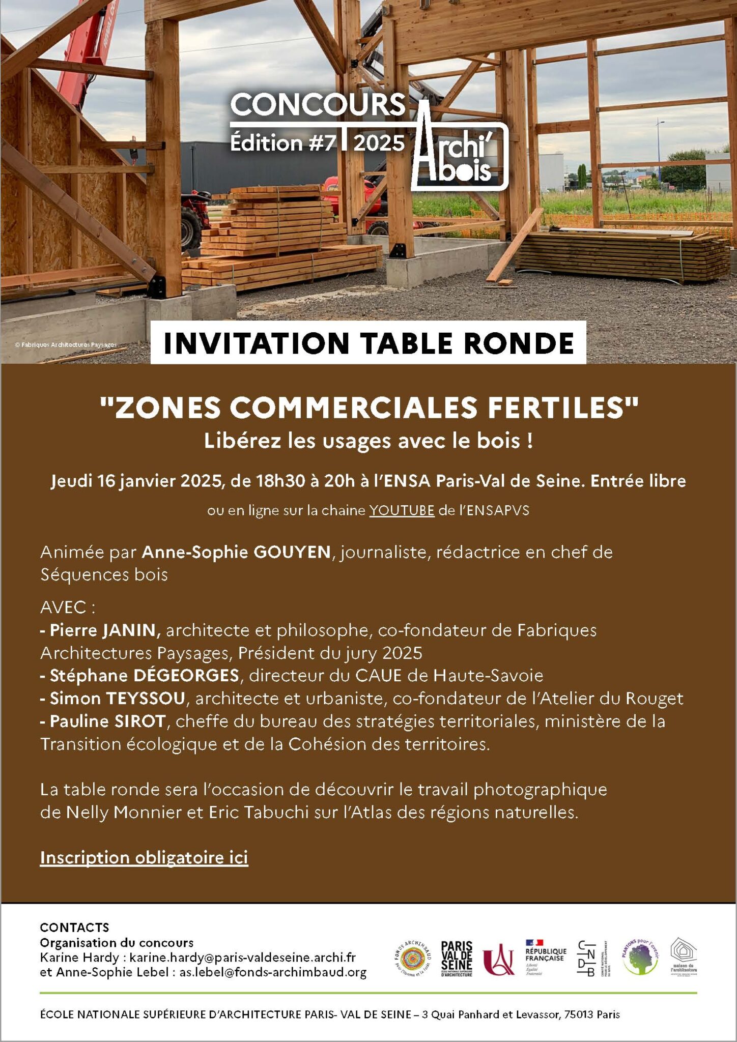 Invitation Table ronde Archibois 2025